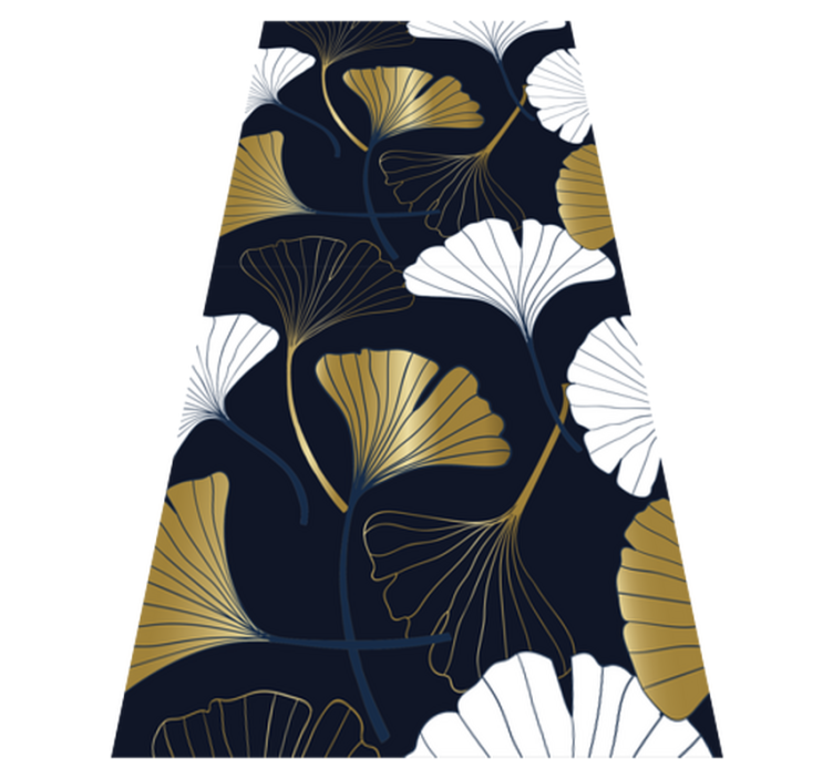 Vinyl teppe kontor med pregede ginkgo-blader - Tenstickers