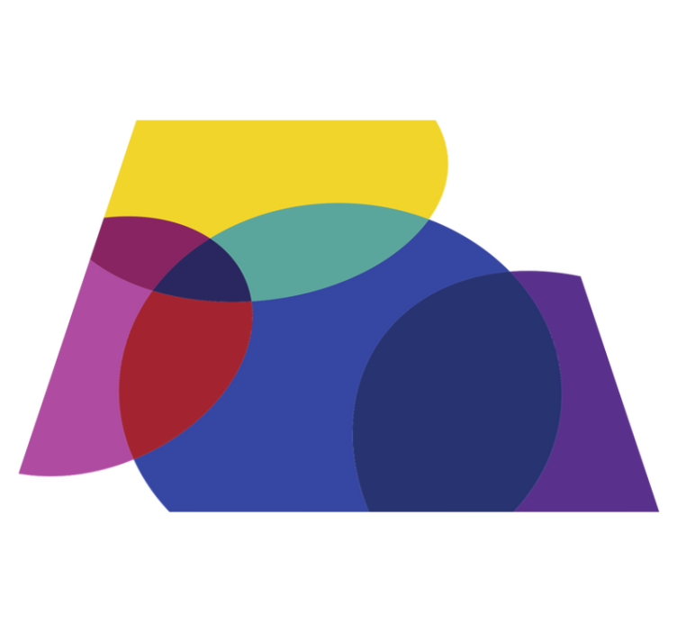 Fantastisk fargerikt minimalt vinylteppe - Tenstickers