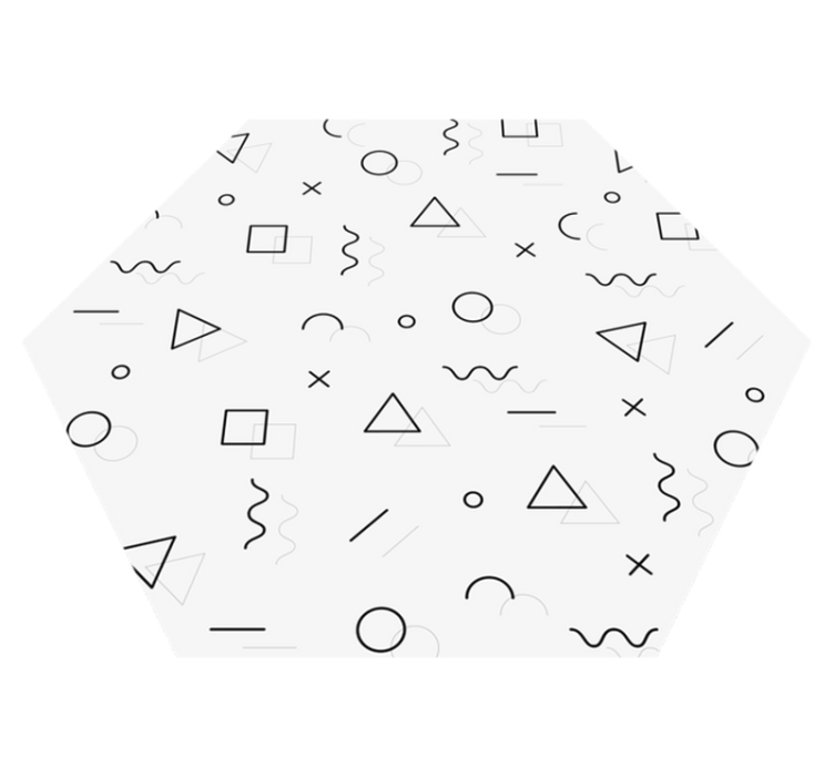 Memphis stil minimalistisk vinylteppe - Tenstickers