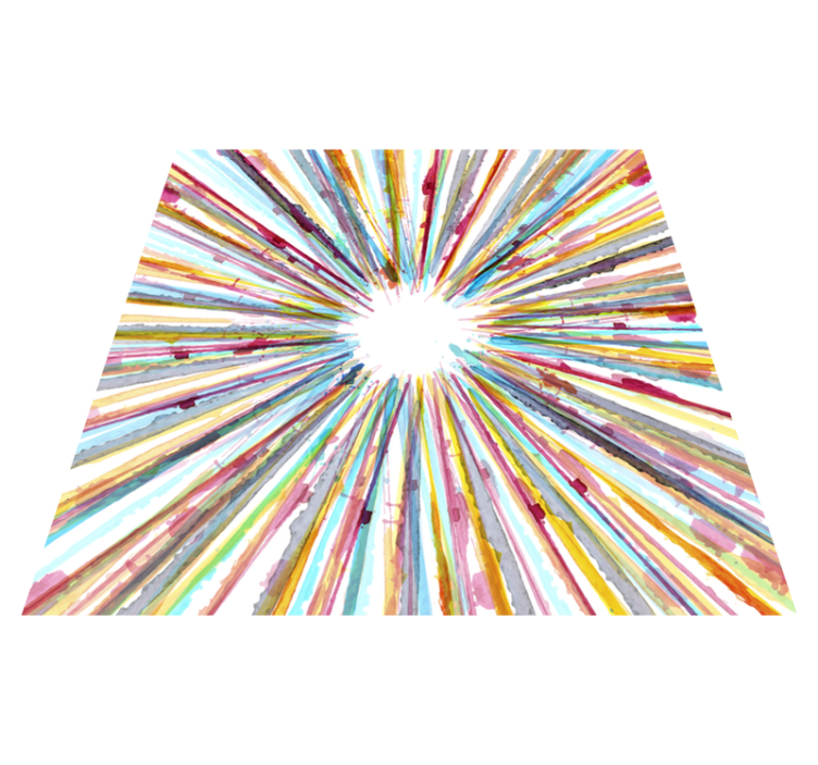 Akvarellstripet vinylteppe - Tenstickers