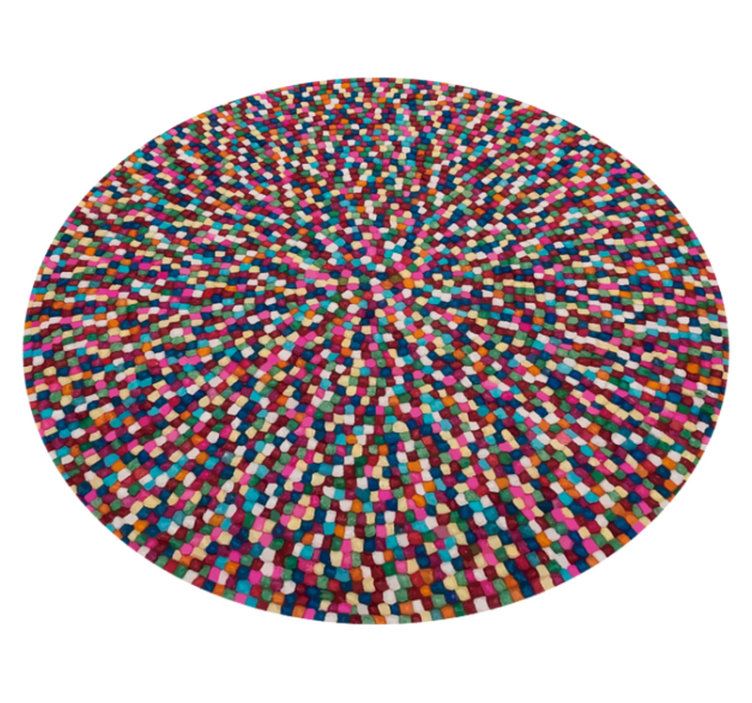 Mozaic flekker mosaikk vinyl teppe - Tenstickers