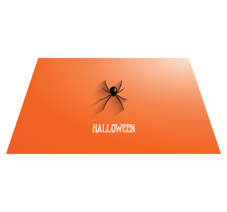 Edderkopp halloween vinyl hall teppe - Tenstickers