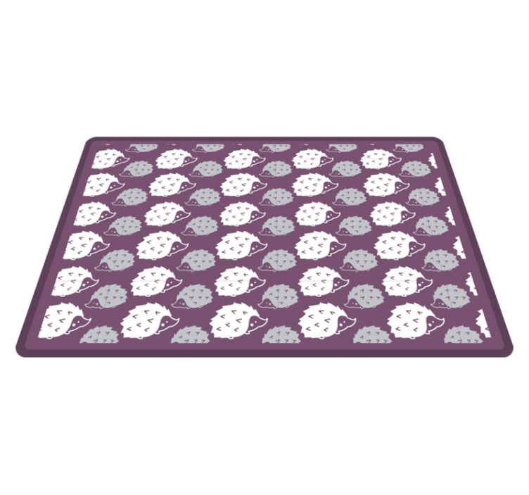 Tegneserie pinnsvin vinyl teppe spedbarn - Tenstickers