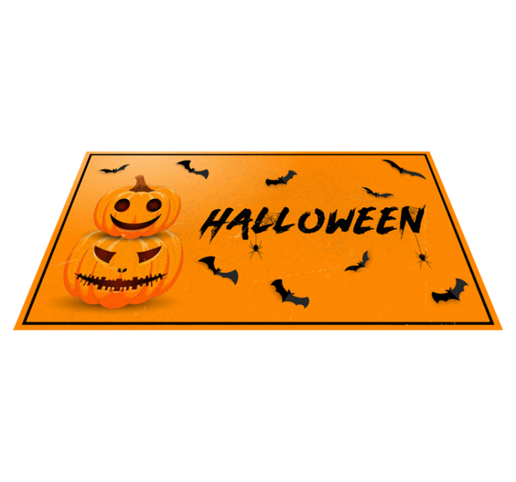 Halloween gresskar flaggermus halloween tepper - Tenstickers