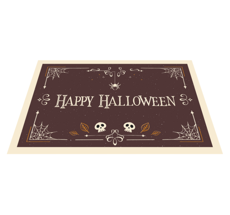 Happy halloween med motiver vinylteppe - Tenstickers