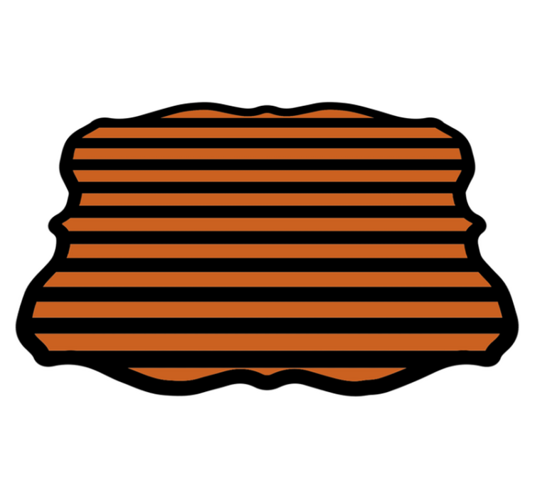 Halloween farger horisontale halloween vinyl teppe - Tenstickers