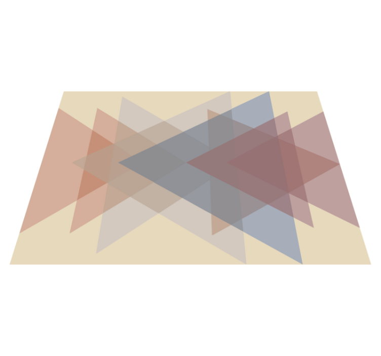 Geometrisk overlapping vinyl teppe geometrisk - Tenstickers