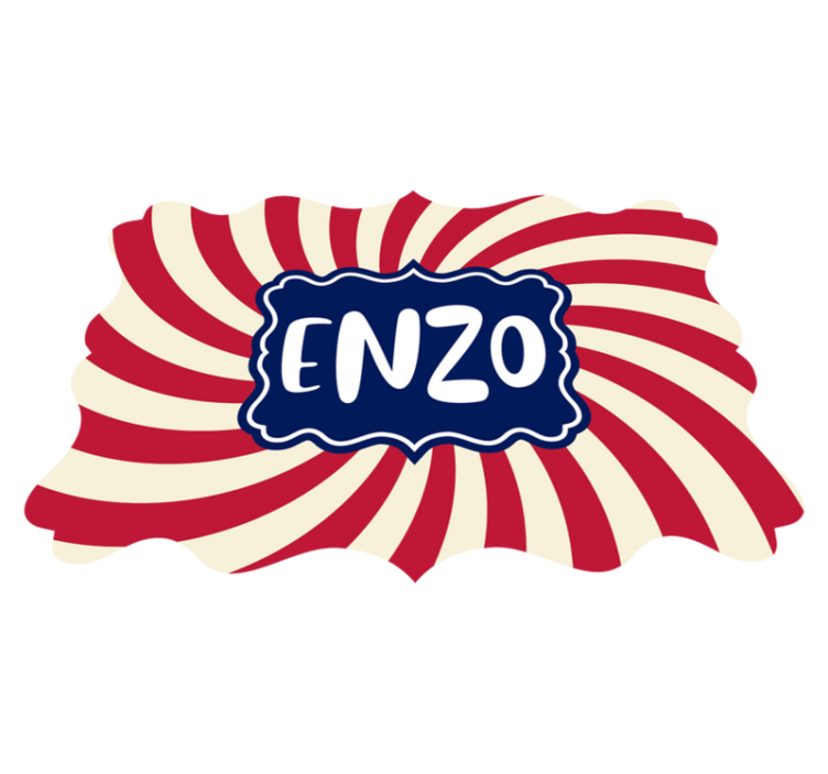 Sirkus med navn personlig matte - Tenstickers