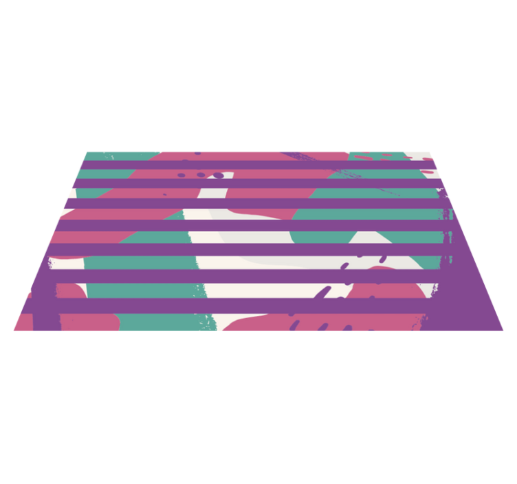 Teppe med fargerike blandestriper - Tenstickers