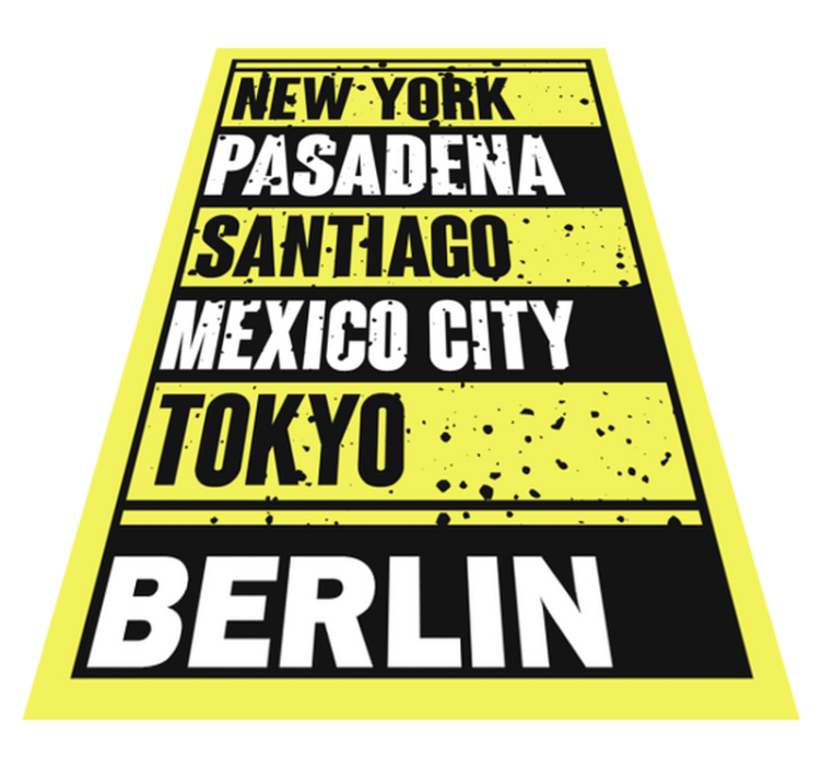 Bytekstoverlegg vinyl teppe sagn og tekster - Tenstickers