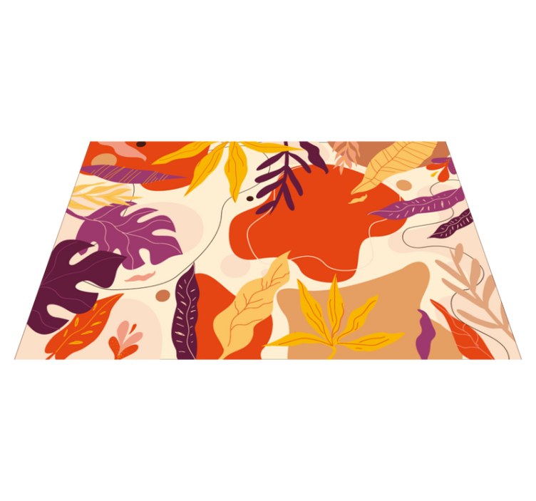 Høst løvverk mønstre vinyl teppe natur - Tenstickers
