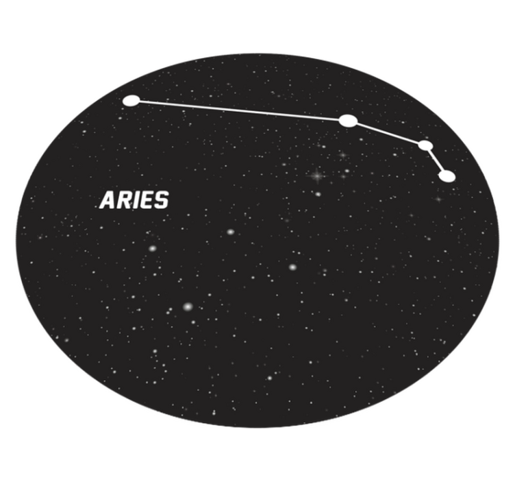 Stjernetegn aries moderne vinyl teppe - Tenstickers