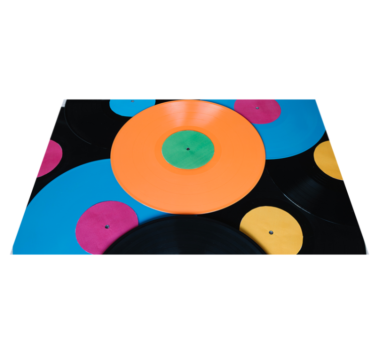 Vinylteppeplate flerfarget - Tenstickers