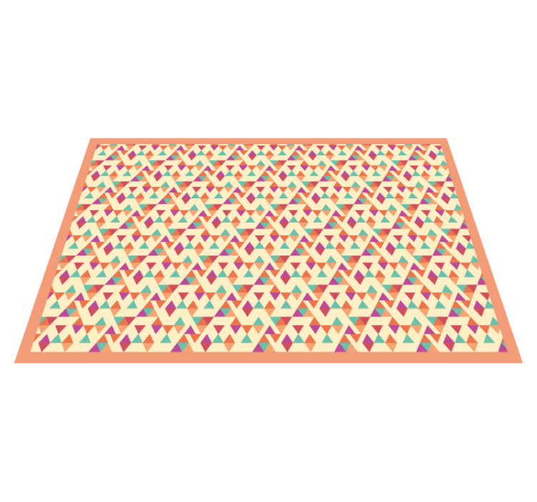 Mosaikkmønstret løper vinyl teppe mosaikk - Tenstickers