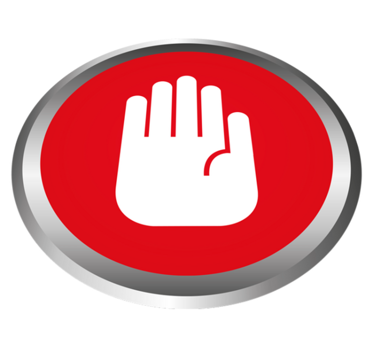 Kontor advarsel tilpasset vinyl teppe - Tenstickers