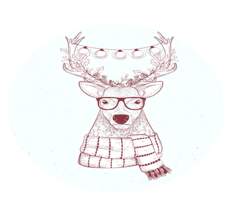 Julerens juletre matte - Tenstickers