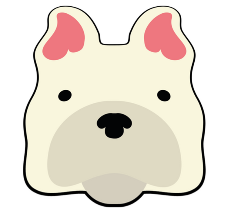 Hund hjemme dyr vinyl teppe - Tenstickers