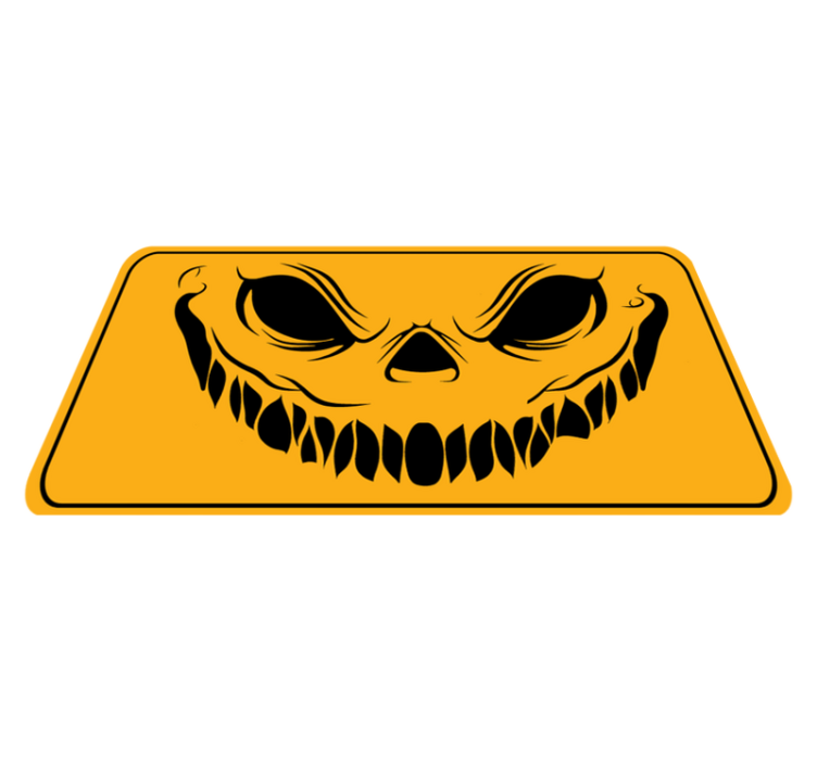 Smiley face skumle halloween tepper - Tenstickers