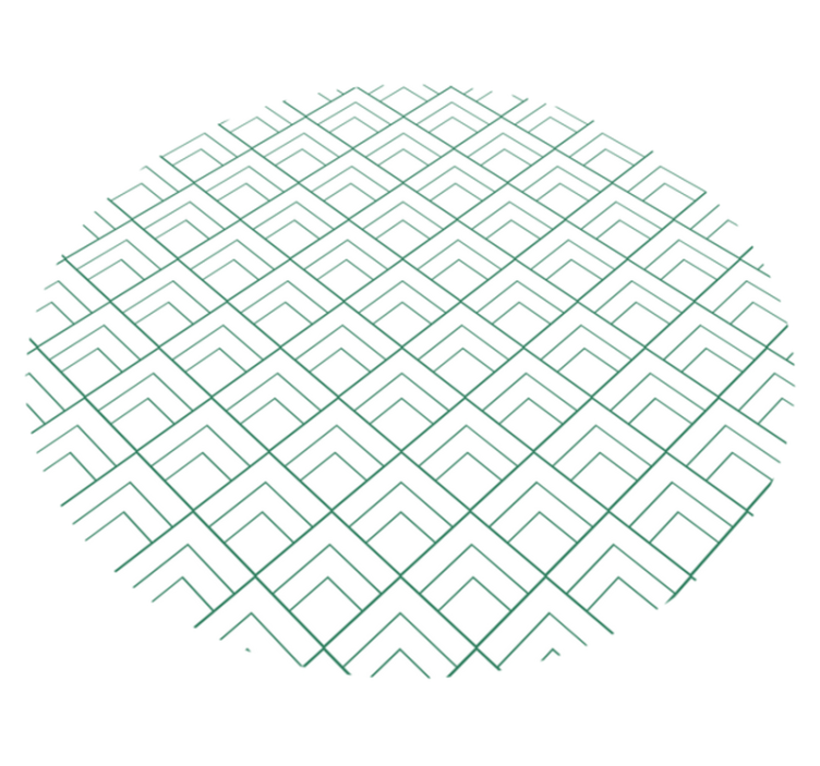 Design firkantet motiv moderne teppe - Tenstickers