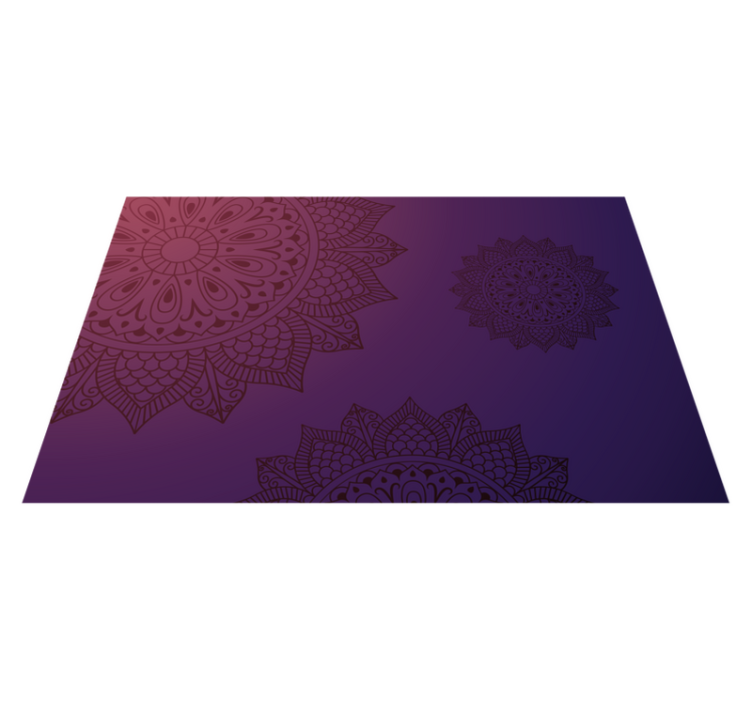 Mandala mønster teppe vinyl teppe mandala - Tenstickers