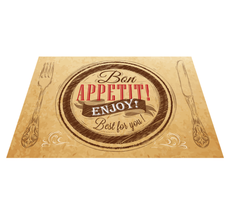 God appetitt og retter kjøkkengulvfliser - Tenstickers