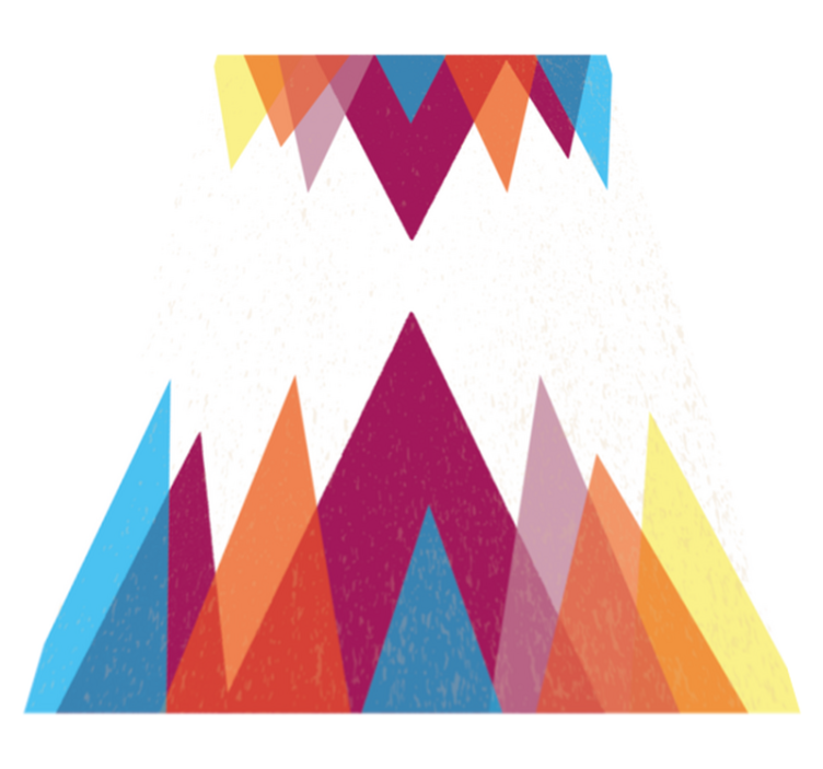 Fargerikt nordisk design nordisk teppe - Tenstickers