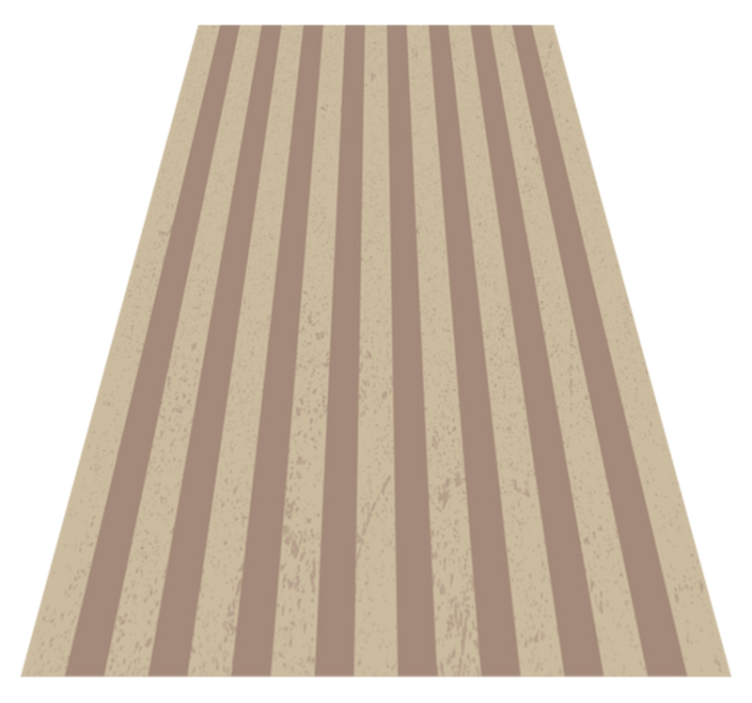 Brun stripe design striper teppe - Tenstickers