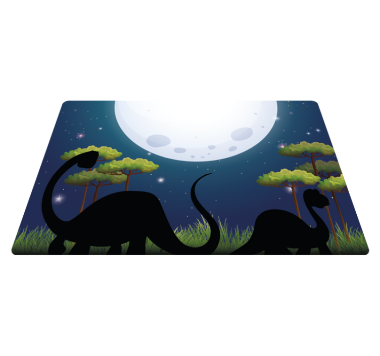 Safari-eventyrkrets Vinyl teppe flere barn - Tenstickers