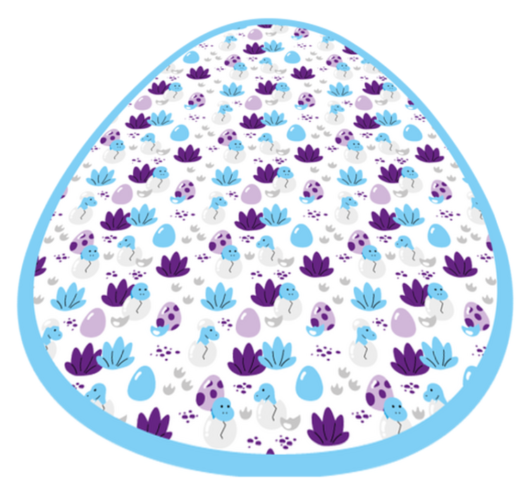 Snodig skapningsmotiv vinyl teppe spedbarn - Tenstickers