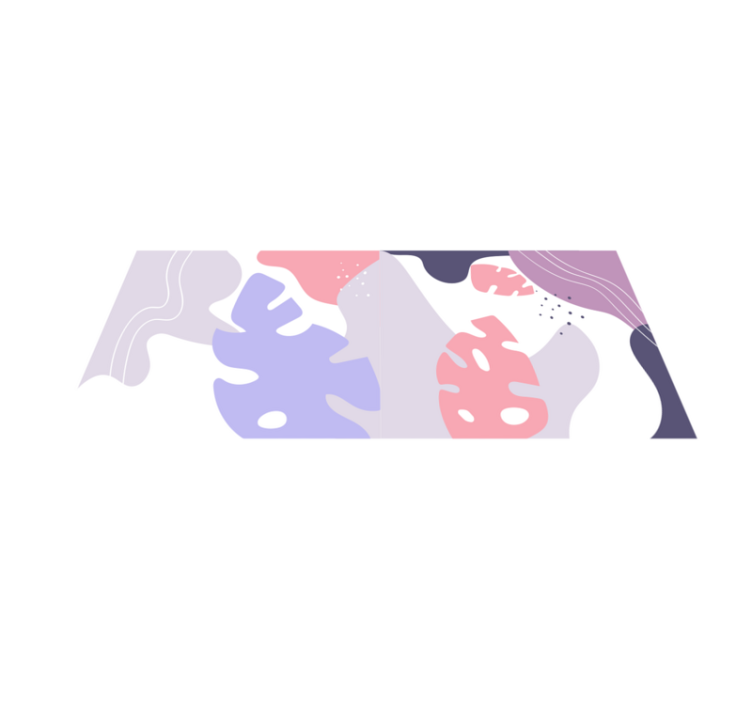 Farget monstera blad naturteppe - Tenstickers