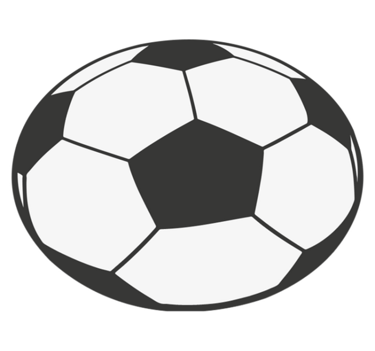 Fotball ball barn vinyl teppe - Tenstickers