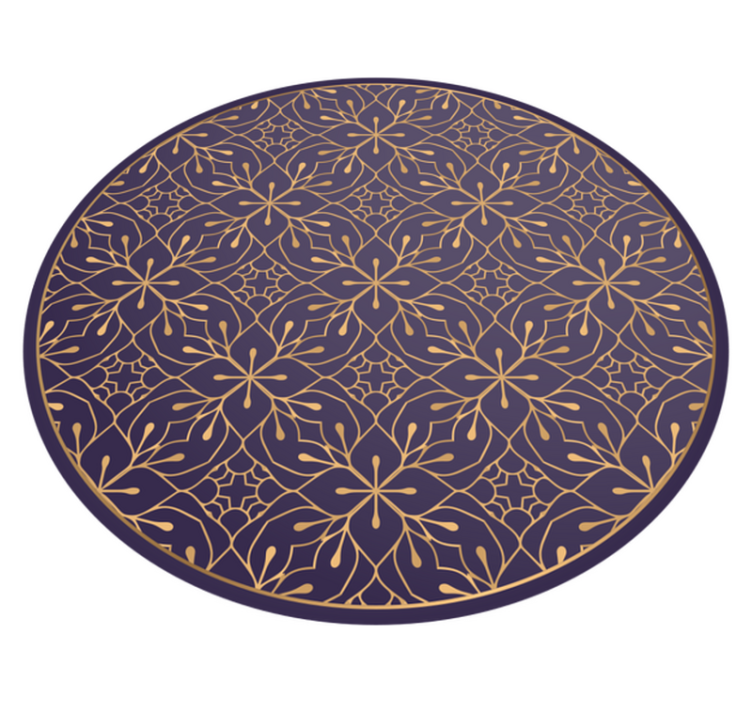 Mandala floral eleganse vinyl teppe mandala - Tenstickers
