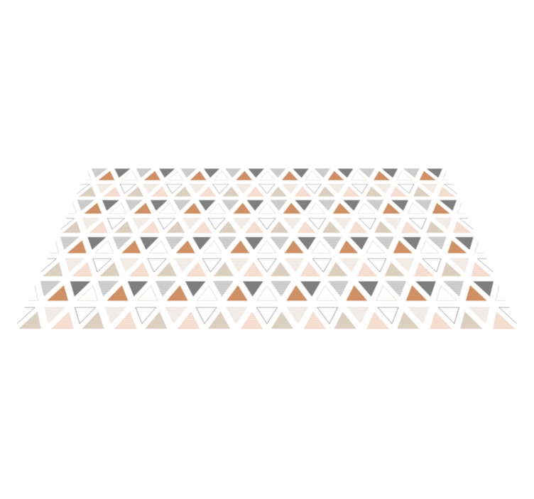 Trekantet mønsterdesign vinyl teppe geometrisk - Tenstickers