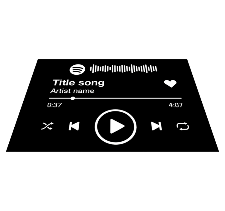 Spotify tekst personlig matte - Tenstickers