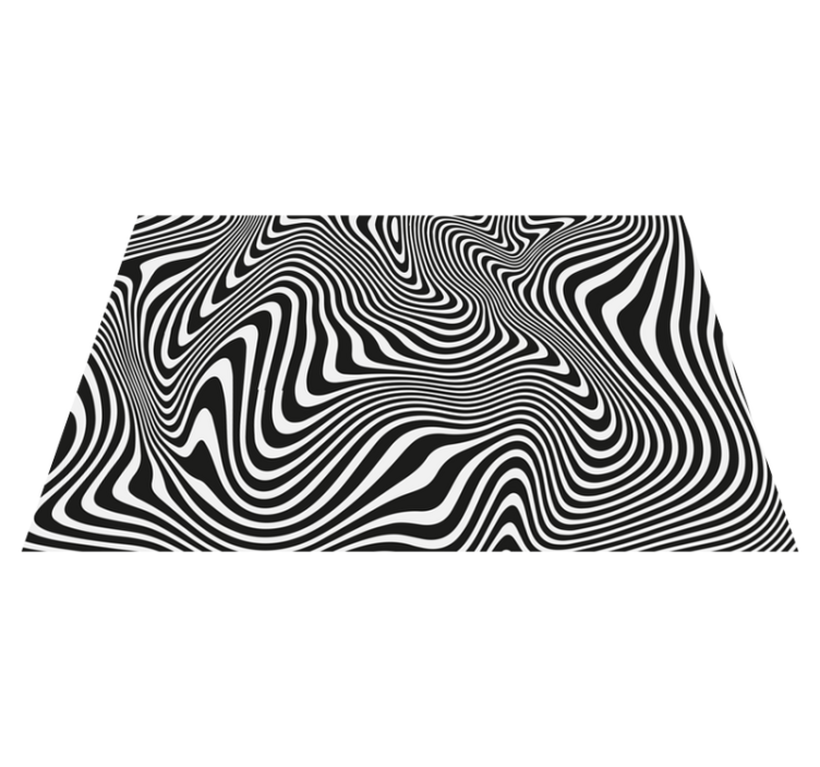 Zebra 3d-effekt vinyl teppe - Tenstickers