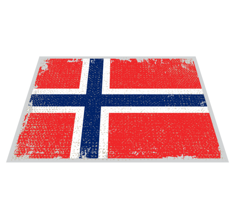 Norge flagg etnisk vinylteppe - Tenstickers