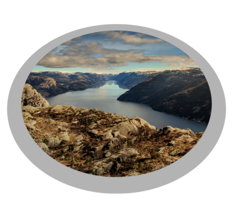 Preikestolen norge natur vinylteppe - Tenstickers