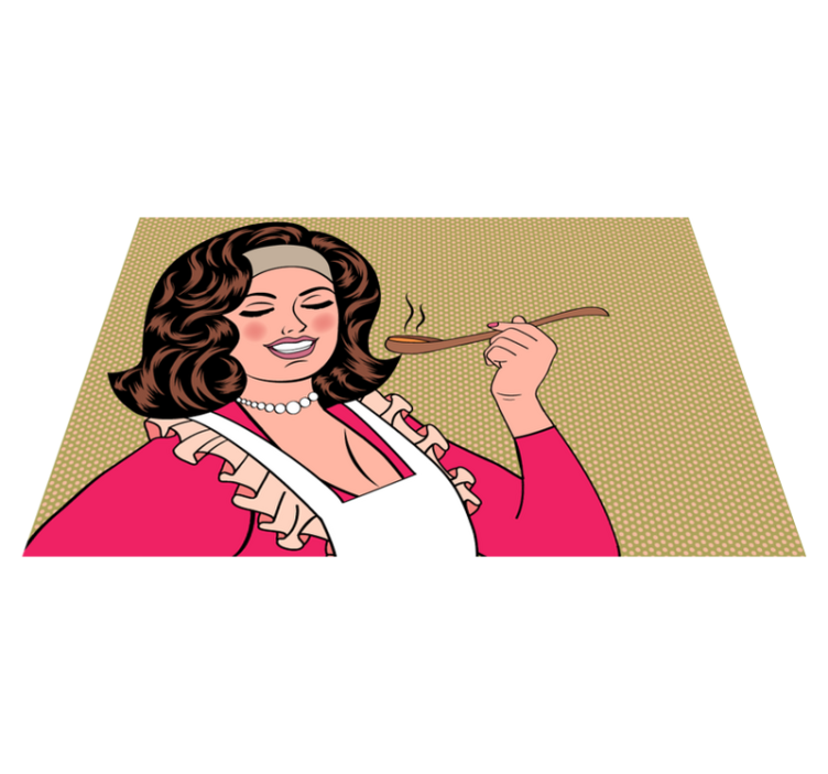 Tegneseriekokk, vende mat - Tenstickers