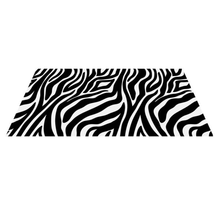 Zebra-trykk, dyreprint, vinylteppe - Tenstickers