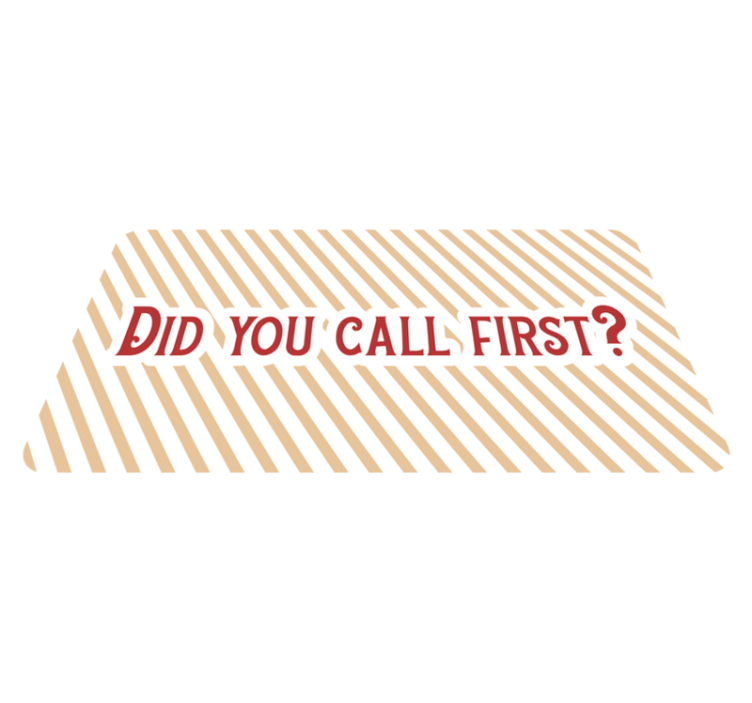 Ringte du først? Tilpasset vinyl teppe - Tenstickers