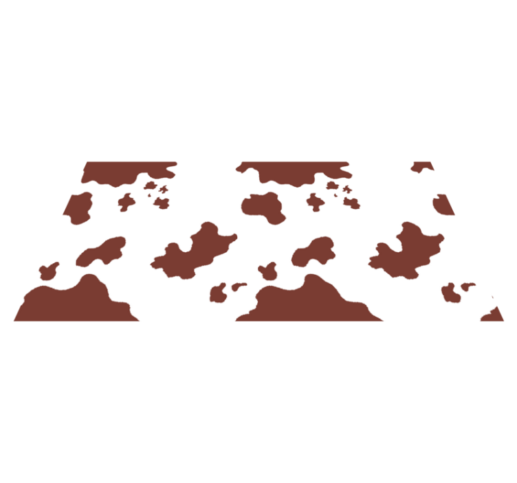 Okseskinn flekker vinyl teppe dyreavtrykk - Tenstickers