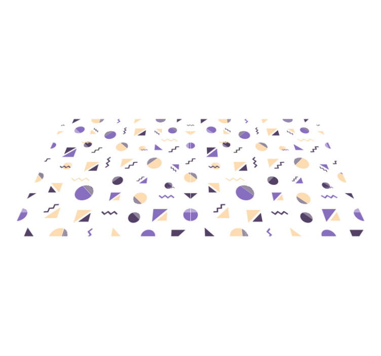 Fargede geometriske former geometriske tepper - Tenstickers