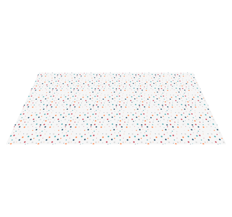 Polka dot moro vinyl teppe spedbarn - Tenstickers