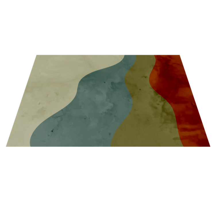 Med fire farger nordisk vinyl teppe - Tenstickers