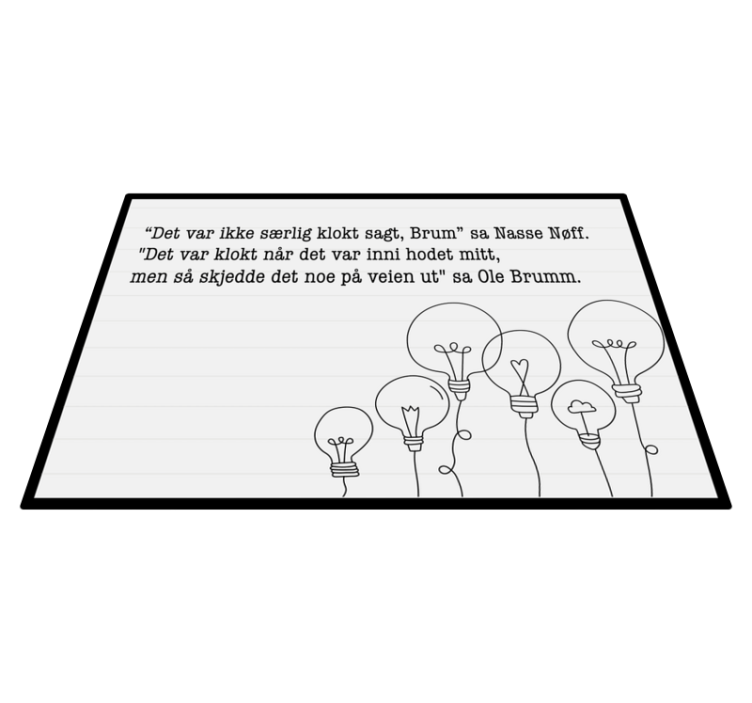 Norsk sitat det var bedre i hodeteppet mitt - Tenstickers