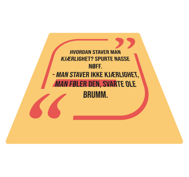 Norsk sitat hvordan stave kjærlighet tilpasset vinyl teppe - Tenstickers