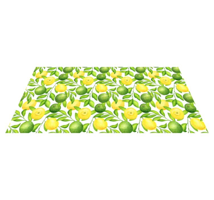 Sitroner og lime blomsterteppe - Tenstickers