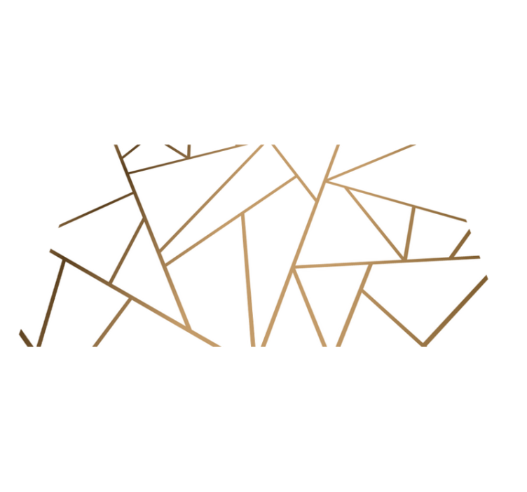 Geometrisk linjearbeid vinyl teppe kjøkken - Tenstickers