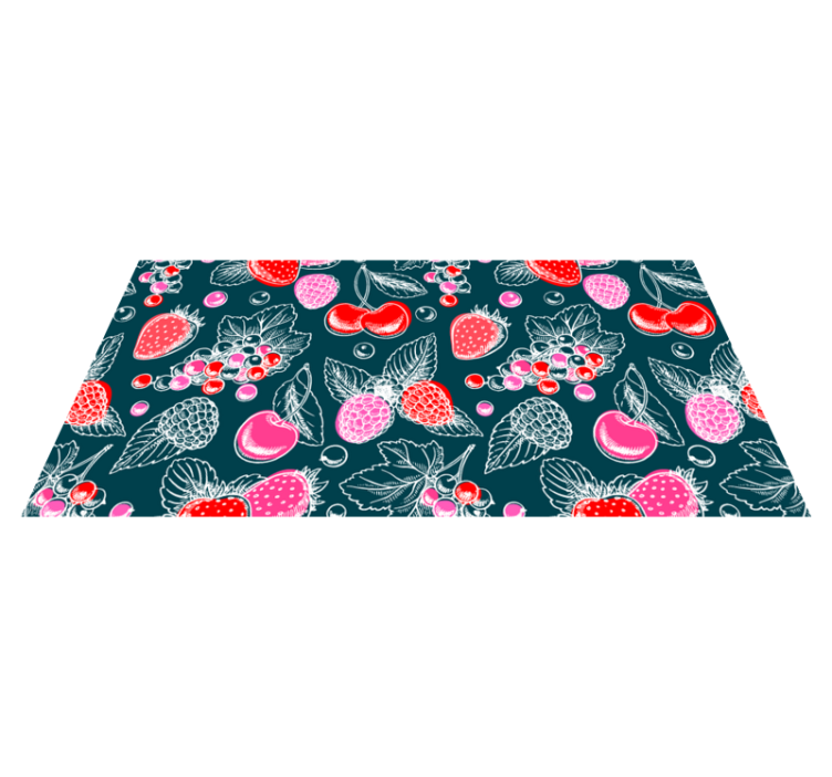Fruktmatriseillustrasjon vinyl teppe kjøkken - Tenstickers