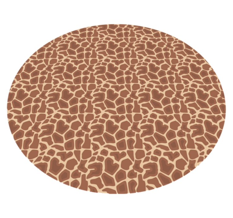 Sjiraffmønster vinyl teppe dyreavtrykk - Tenstickers